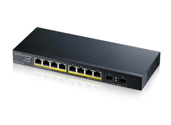 ZYXEL PRZEŁĄCZNIK GS1100-10HP-EU0102F 120W POE 8XGIGABIT 2XFIBER UPLILK SWITCH