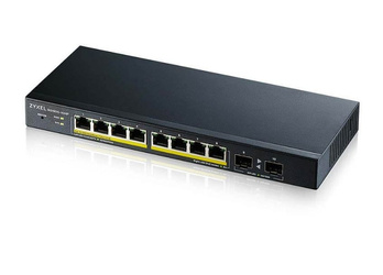 ZYXEL PRZEŁĄCZNIK GS1900-10HP V2 8PORT L2 POE 70W 2XSFP 802.3AT SWITCH SMART